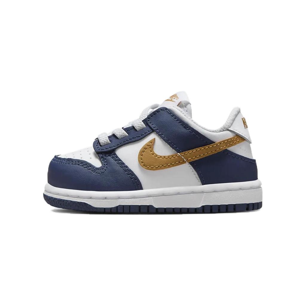 Nike Dunk Low TD Midnight Navy Wheat Baby Sneakers Blue White FB9107-111