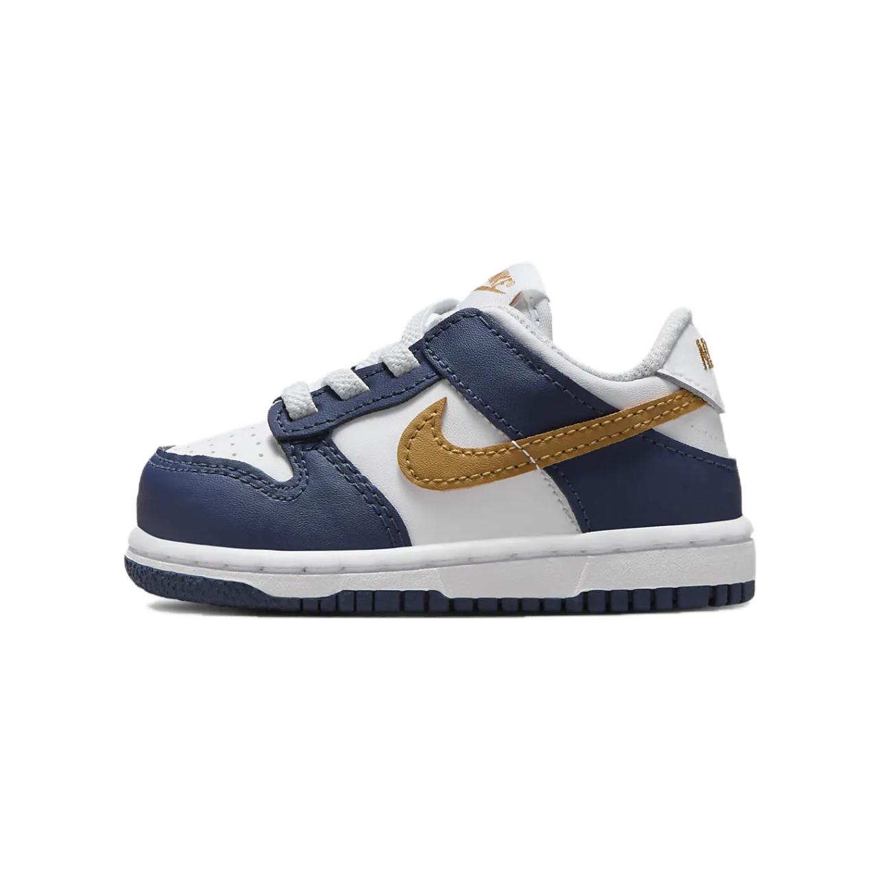

Nike Dunk Low TD Midnight Navy Wheat Baby Sneakers Blue White FB9107-111 27