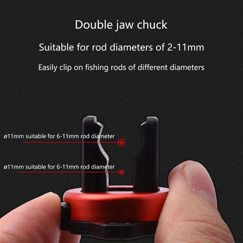 Portables Fishing Rod Clip with Fly Fishing Tackle Accessories Rod Assistant Tool Rod Accessories