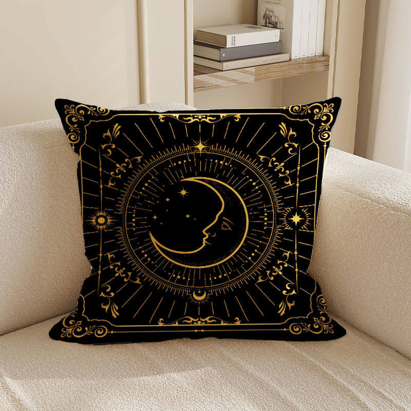 New Black Cosmic Star Pattern Pillow Case For Living Room Bedroom Sofa Home Decor Cushion Cover