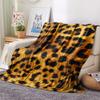 1Pc Leopard Pattern Print Flannel Blanket, High Quality Comfortable for All Seasons, Home Decor, Warmth and Comfort, Perfect for Christmas Gifts