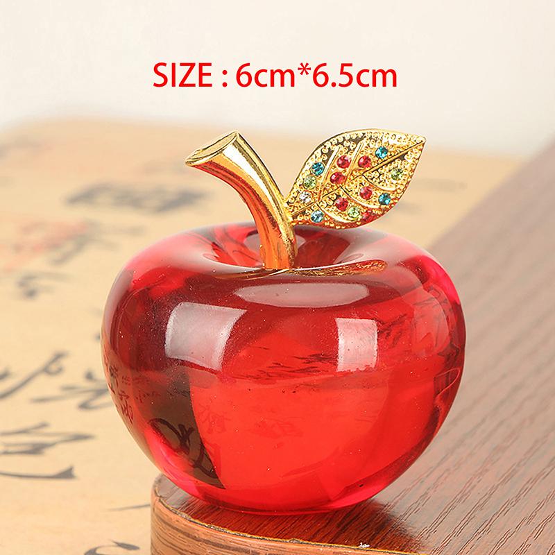 Crystal Fruit Decorations Peach Grape Persimmon Ornaments for Bedroom Living Room Office Unique Gift