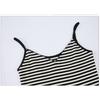 Women's Cotton Striped Camisole Vest Summer New V-neck Sexy Backless Hot Girl Inside Out Sleeveless Tops