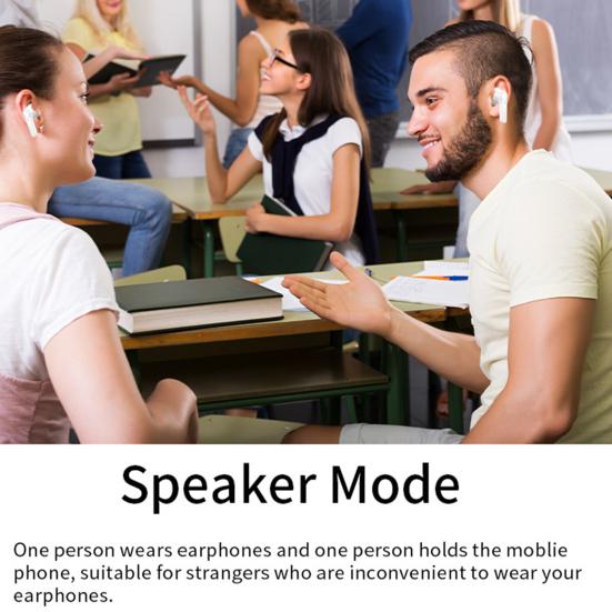 Språkoversetter ørepropper Høy nøyaktighet Stereolyd Sanntidsoversettelse IPX6 Vanntett Instant Translator Trådløse øretelefoner