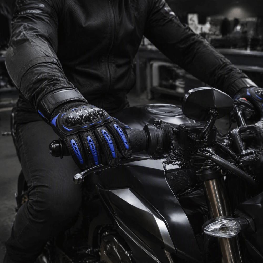 Touchscreen Friendly Full Finger Gloves Wear-Resistant Outdoor Gloves Hard Knuckle Gloves Men