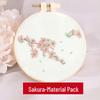 Beginner's Hand Embroidery Kit: Create Su Embroidery, Punch Needle, Ribbon Embroidery, and Cross-Stitch Items.