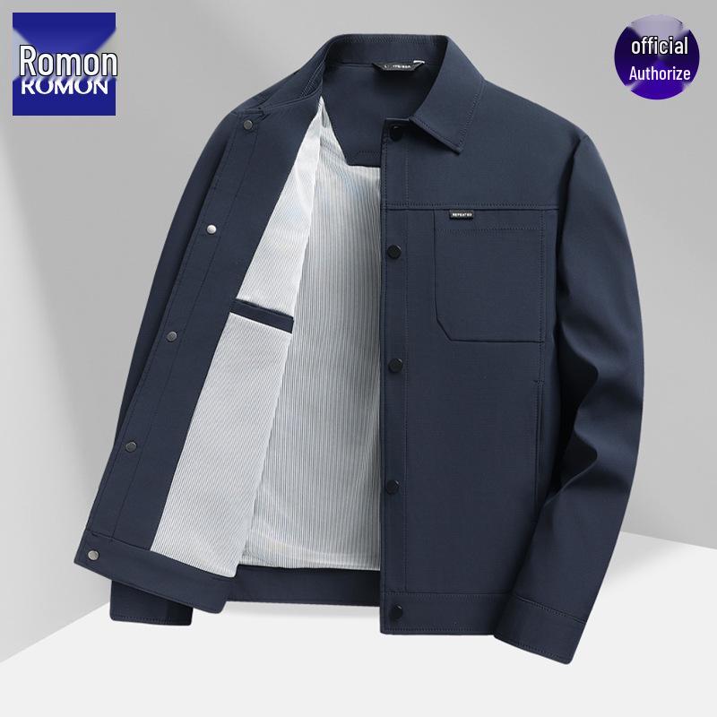 LOMON 2025 Men s Versatile Casual Loose Lapel Jacket - Plus Size Autumn Collection For 195cm, 180-210kg