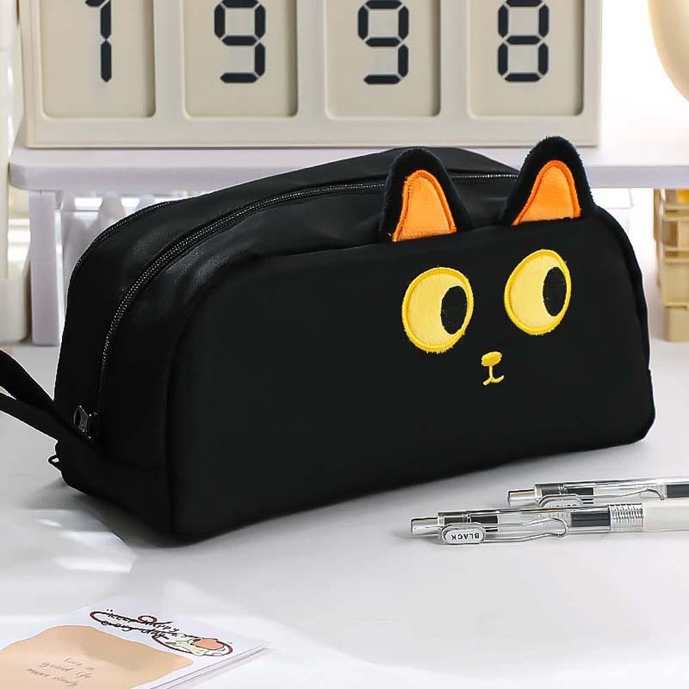 Desktop Organizer Capybara Pen Case Large Capacity Zipper Pencil Pouch Panda Pen Holder  Students