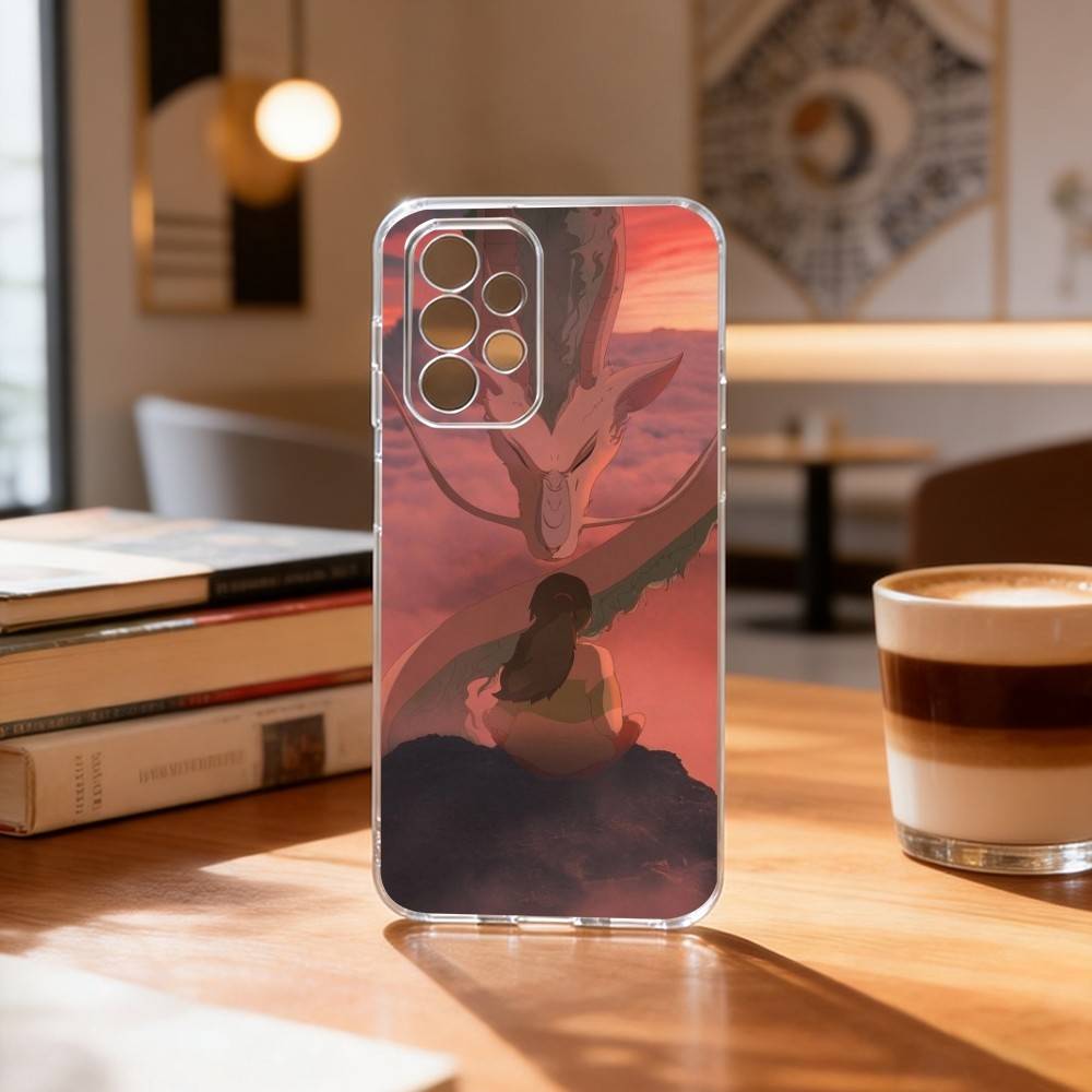 Spirited Away C-Chihiro H-Haku Phone Case For Samsung S25,S24,S21,S22,S23,S30,Ultra,S20,Plus,Fe Transparent Cover