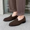 2025 New Casual Comfortable Shoes Matte One-pedal British Lazy Loafer Leather Shoes Doudou Shoes Tide 941212-X