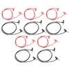 5 Set 4mm Banana Plug Test   PVC Brass Core Wire Male To Male Test Cable for Electronic Repair