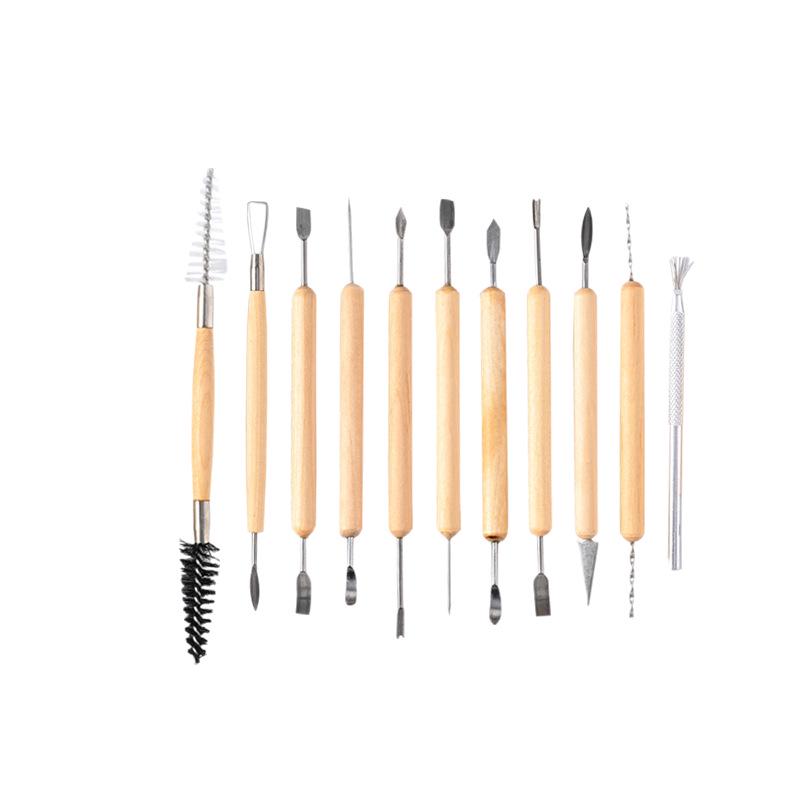 11-Piece Cross-Border Pottery & Carving Tool Set for Clay Sculpture and DIY Art TYGJ11