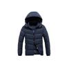 Light Cotton Coat Men's Winter Fashion New Solid-colour Slim Removable Cap Thickened Hooded Comfortable and Versatile Jacket