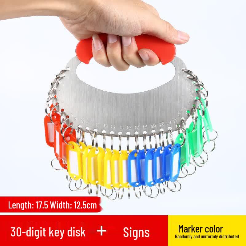 30-Position Stainless Steel Key Organizer