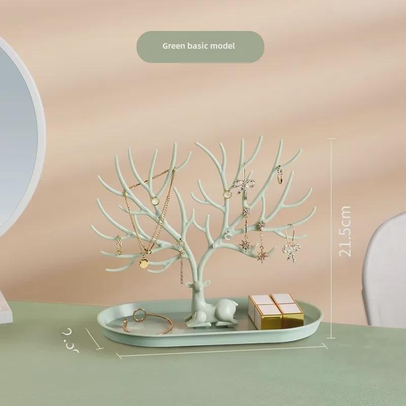 

Подставка для ювелирных изделий из оленьих рогов - коробка для хранения ожерелий, сережек и вешалка для карт