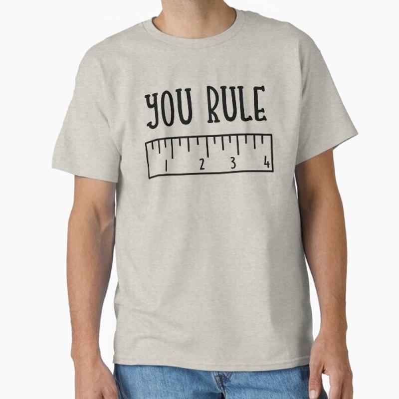 

You Rule Classroom Humor Classic T Shirt - Men s Summer Cotton Graphic Tee S разноцветный