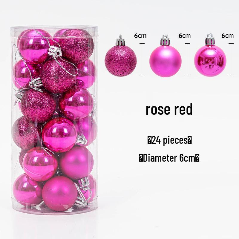 Christmas Tree Hanging Ball Ornaments - Electroplated & Colored Balls for Mall or Bar Ceiling Decoration, Large Bucket Set