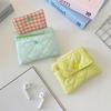 Sweet Multifunctional Mini Canvas Coin Purse Jewelry Packing Bag Card Holder Small Lipstick Bag Candy Color Cute Wallet Outdoor
