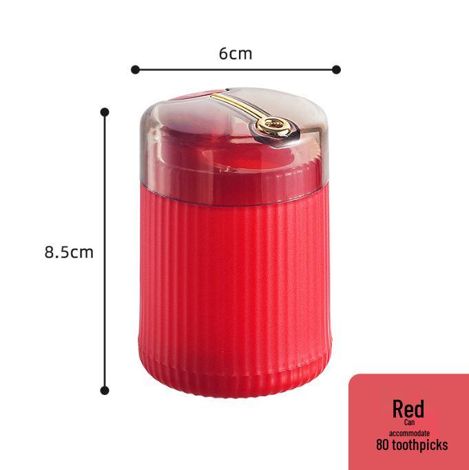 Luxury Electroplated Automatic Toothpick Holder – Creative Press-Type Storage Jar for Living Room Gift