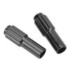 Bicycle Brake Cable Adjuster Screw Aluminum Alloy Bike Cable Adjuster Barrel for Road Mountain BikeBlack   1 Pair