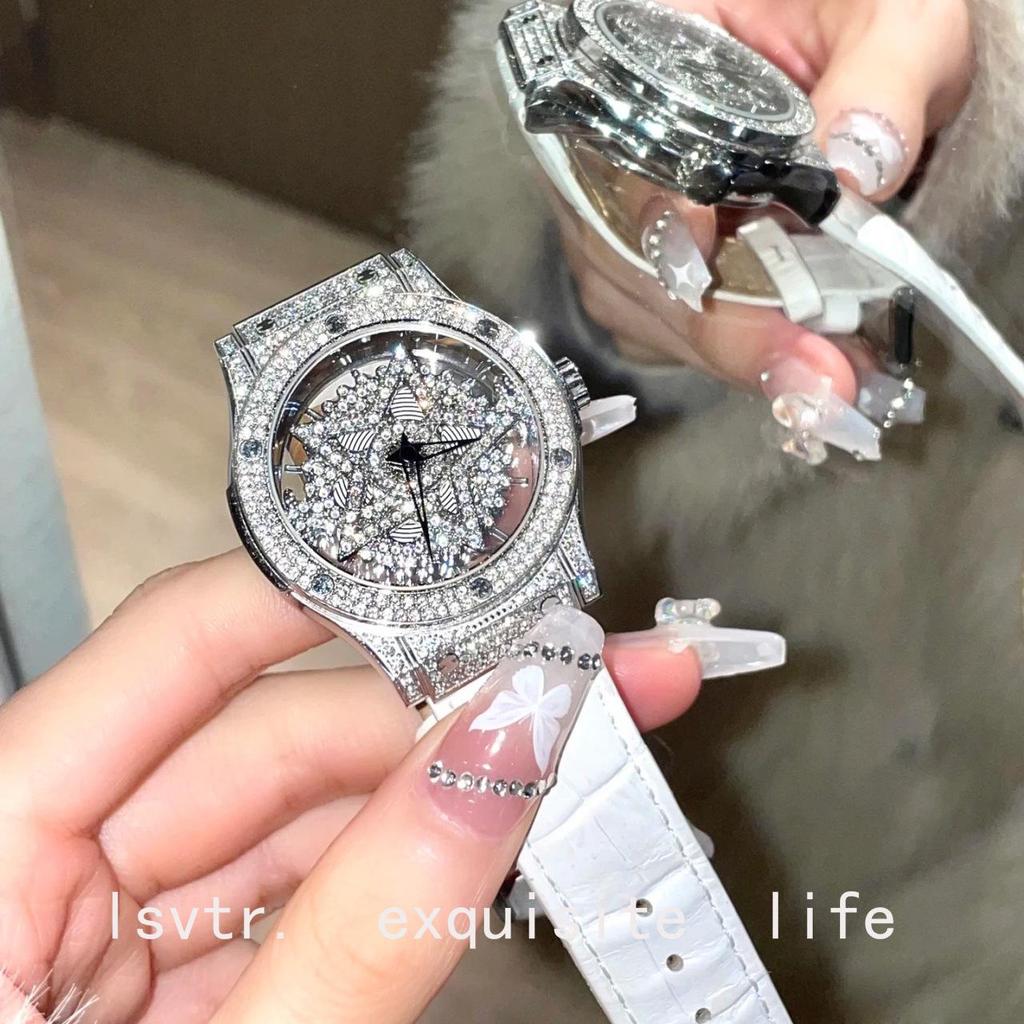 Pentagram Neuankunft Damen Glücksbringer Volldiamant Luxusuhr - Elegante und Authentische Damenuhr.
