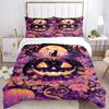 3pcs Halloween Pumpkin Print Cover Set Ultra Soft, Breathable, and Comfortable Bedding with Stylish Design for Bedroom and Guest Room Decor 1 Cov