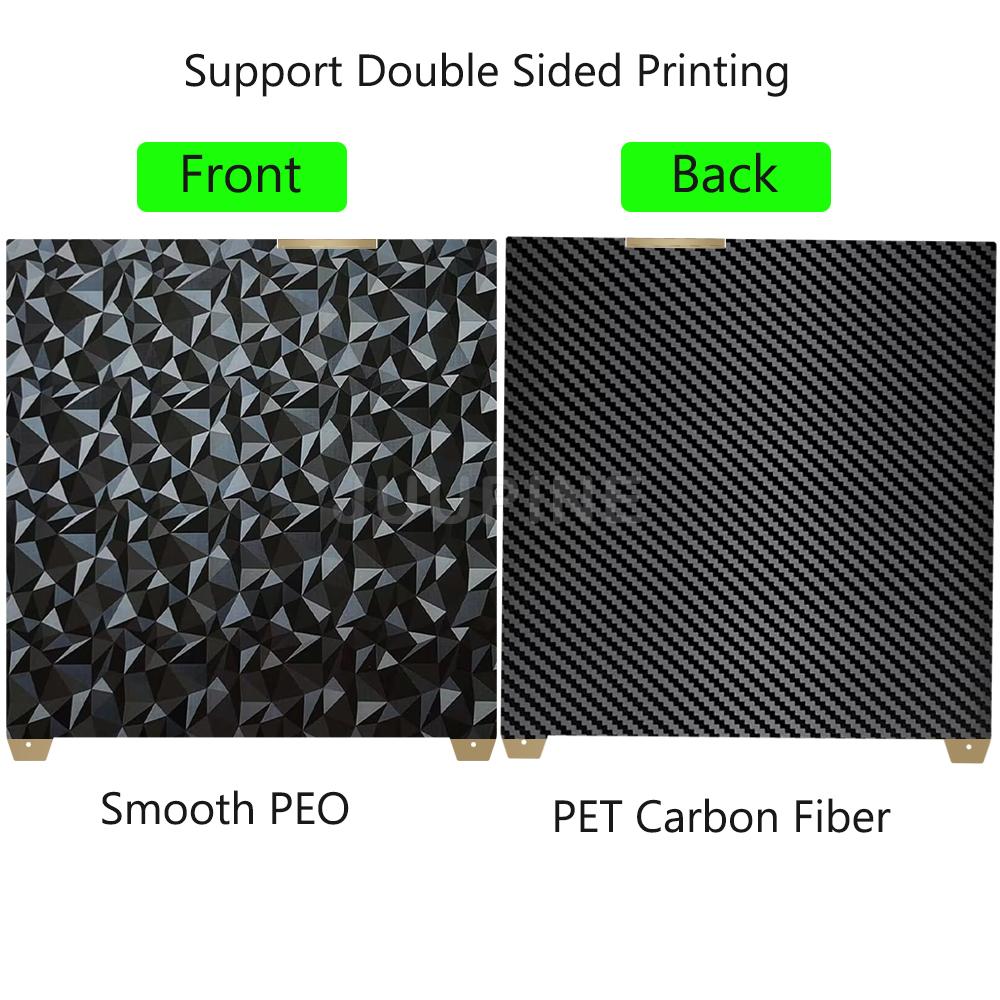 For Creality K2 PLUS PEI Build Plate Textured PEI 370x370 PEI Spring Steel Sheet Heated Bed For Creality k2 Plus Accessories