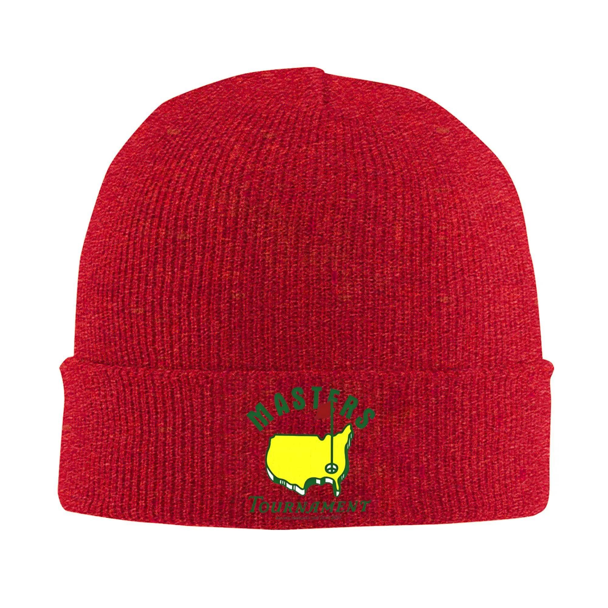 

Masters TournaUnisext Knitted Caps for Women Unisex Beanie Winter Hats Acrylic Warm Melon Cap