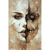 Abstract Horror Skeleton Poster Fantasy Witchy Creepy Festival Canvas Painting Wall Art Halloween Christmas Bedroom Home Decor