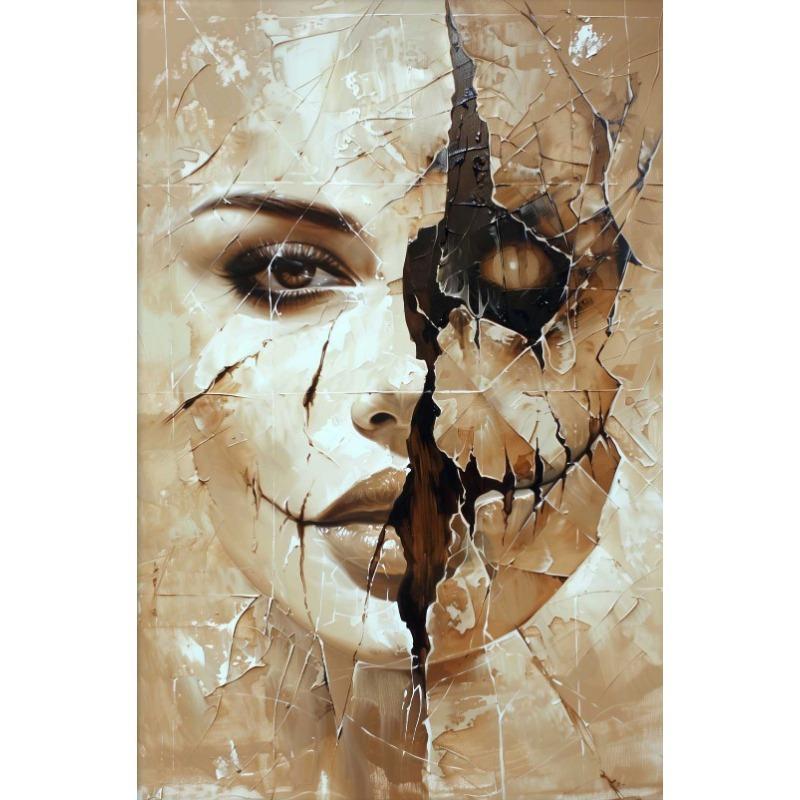 Abstract Horror Skeleton Poster Fantasy Witchy Creepy Festival Canvas Painting Wall Art Halloween Christmas Bedroom Home Decor
