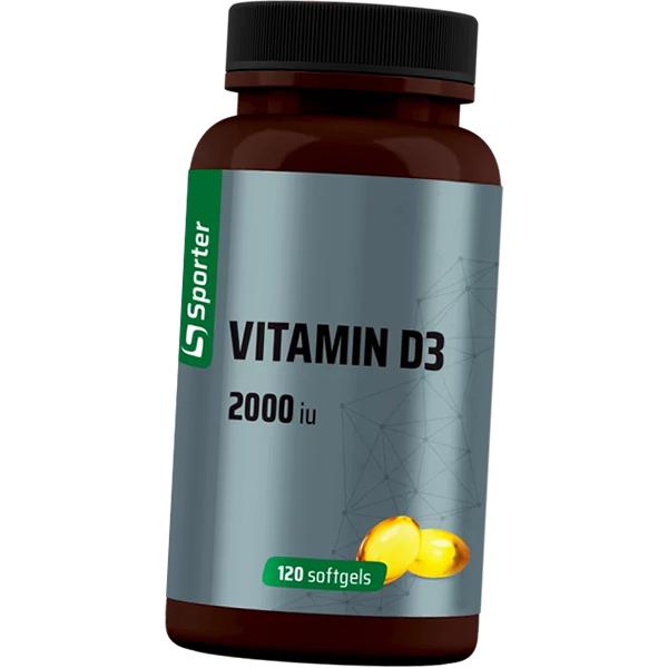 

Витамин Д3 для взрослых, Vitamin D3 2000, Sporter 120гелкапс (36584004) 120softgels