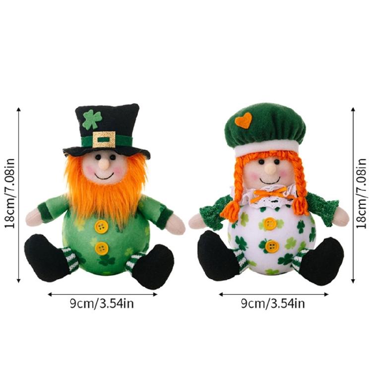 Leprechauns Doll for Patricks Day for Festival Parties Hangings Decorations Kids Toy