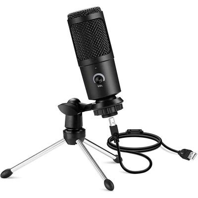 PC Bilgisayar Dizüstü Bilgisayar Şarkı Söyleme Oyun Yayın Kayıt Stüdyosu YouTube Video Mikrofonu İçin USB Condenser Mikrofonlar