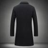 Herbst und Winter Herren Wollmantel Herrenbekleidung Koreanische Version Slim Fit Mittellanger und langer Trenchcoat Herren Wollmantel