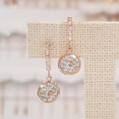 [Volare] Crystal Drop Ring Earrings (Le663) (8864732)