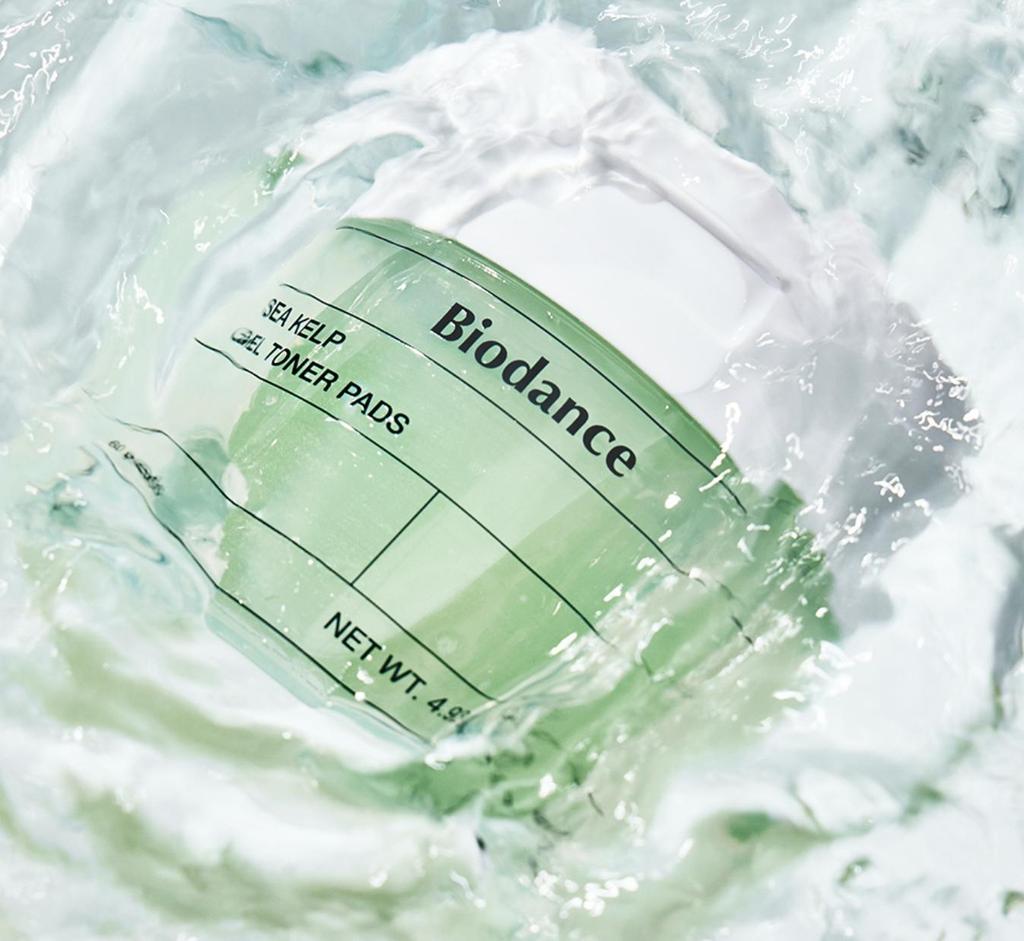 BIODANCE Refreshing Sea Kelp Gel Toner Pad Soothing Clarifying 140g 60 pads Daily Facial Pads K-Beauty