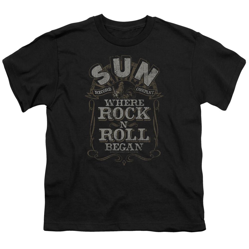 

26 Sun Records Where Rock Began Kids Youth T Shirt Licensed Rock Band Tee Black Unisex T-Shirt M