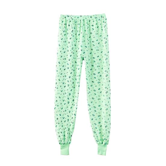 Pajama Pants Elastic High Waist Floral Print Long Trousers Loose