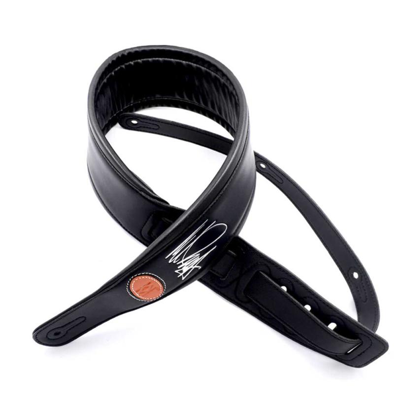 Neil Zaza-signed Leather Electric Guitar Strap Bass Strap Widen Thickened Strap