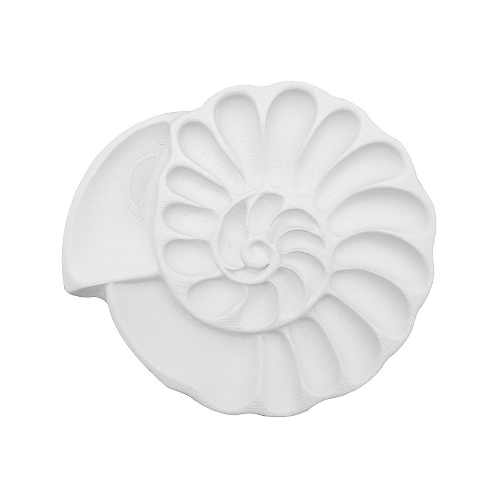 

Ammonite Shape Plastic Paint Watercolor Acrylic Painting Mixing Tray Artist Art Tool One Size