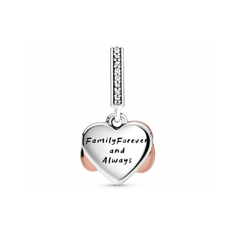Pandora Infinite Heart Shaped Sparkling Pendant Women Pendant Pink 788878C01