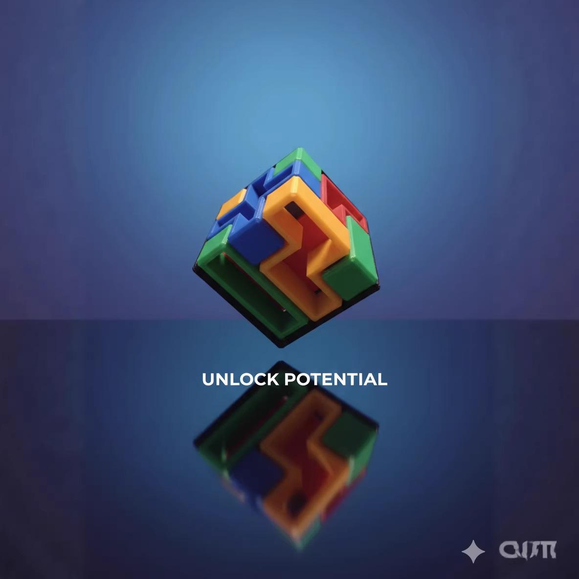 

Challenging 3D Colorful Puzzle Cube - Level 10 Adult Brain Teaser Toy