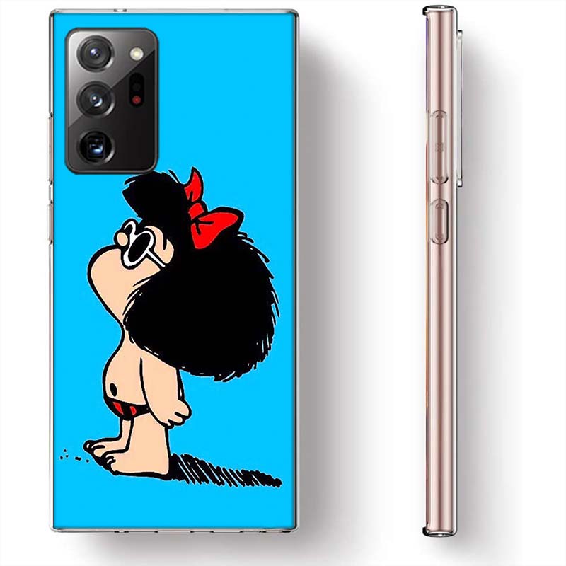 Mafalda Cartoon Phone Case for Samsung A17 A37 A57 A55 A35 A25 A15 A54 A14 A24 A34 A13 A23 A33 A53 A07 A05S A04S A03 A73 Galaxy
