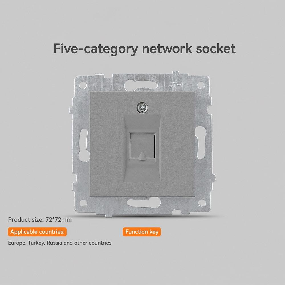 1Pcs Dual USB Fast Charge Panel Wall Switch EU French Socket Module  for EU Standard Wall Mount DIY