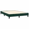 Maison Exclusive - Sommier à lattes de lit et matelas Vert foncé 140x200cm Velours