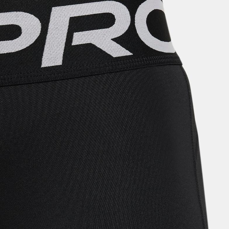 Nike Pro Letter Print High Waist Leggings Kids Leggings Black FN9021-010