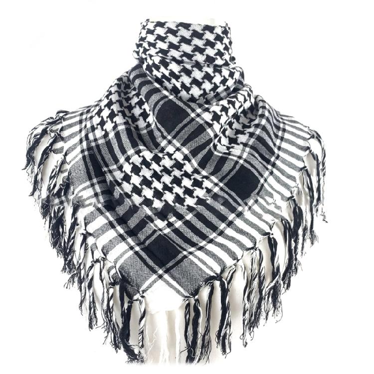 Adult Skin Friendly Kerchief Lattice Pattern Headscarf Tie Back Hair Kerchief