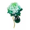 Spilla in stile cinese con un fascino femminile retrò, Un semplice ed elegante accessorio spilla a fiore di calcedonio