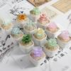 Handmade Glass Blown Cactus Cute Crystal Art Cactus Statue Collection Desk Desktop Simulation Plant Decoration