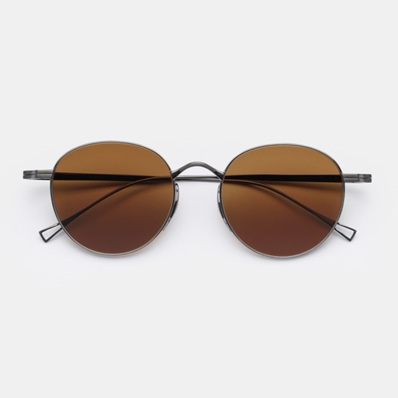 

MATTEPUZ MP-13 Titanium Sunglasses BROWN DARKSILVER FREE